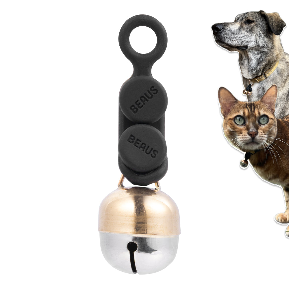 Wildlife Protection Cat & Dog Bell – Handmade Copper, QuickLoop Clip (Version 2)